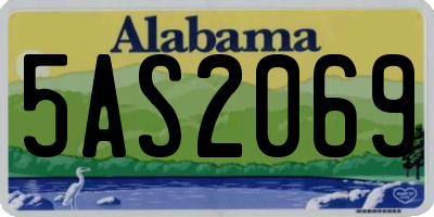 AL license plate 5AS2069