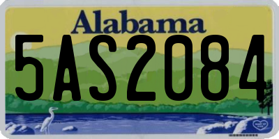AL license plate 5AS2084