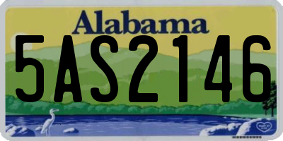 AL license plate 5AS2146
