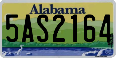 AL license plate 5AS2164