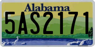 AL license plate 5AS2171