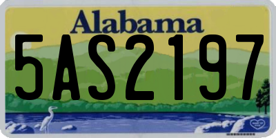AL license plate 5AS2197
