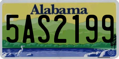 AL license plate 5AS2199