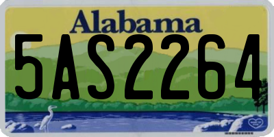 AL license plate 5AS2264
