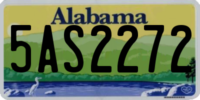 AL license plate 5AS2272