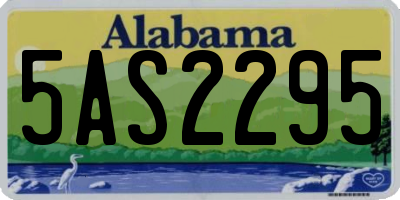 AL license plate 5AS2295