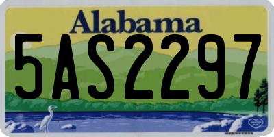 AL license plate 5AS2297