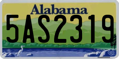 AL license plate 5AS2319