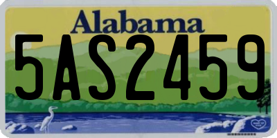 AL license plate 5AS2459