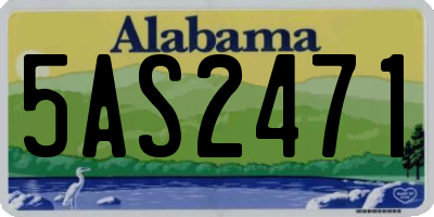 AL license plate 5AS2471