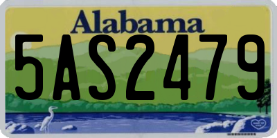 AL license plate 5AS2479
