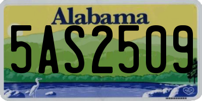 AL license plate 5AS2509