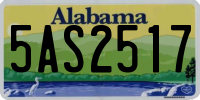 AL license plate 5AS2517