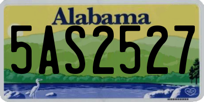 AL license plate 5AS2527