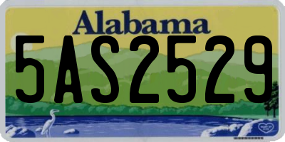 AL license plate 5AS2529