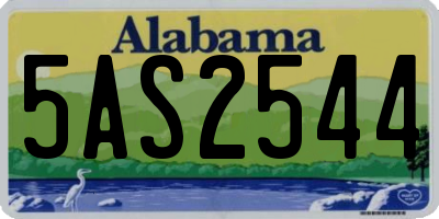 AL license plate 5AS2544