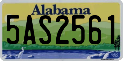 AL license plate 5AS2561