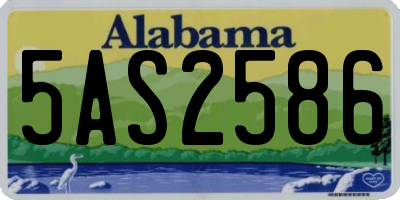 AL license plate 5AS2586