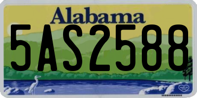 AL license plate 5AS2588