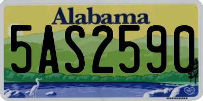 AL license plate 5AS2590