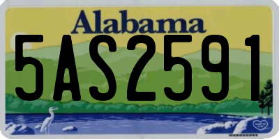 AL license plate 5AS2591