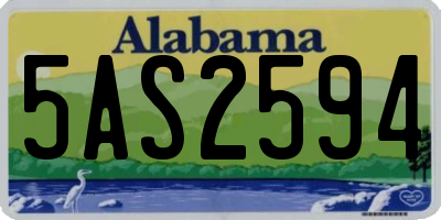 AL license plate 5AS2594