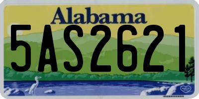 AL license plate 5AS2621