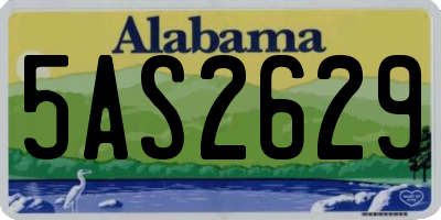 AL license plate 5AS2629
