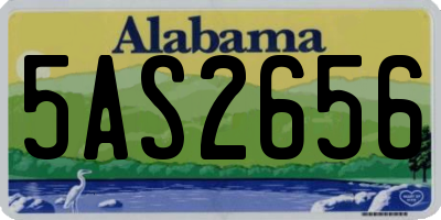 AL license plate 5AS2656