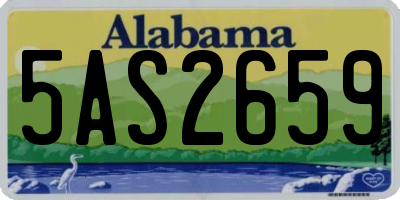 AL license plate 5AS2659