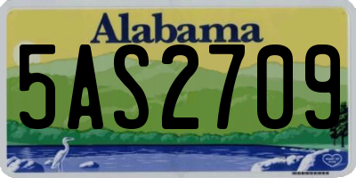 AL license plate 5AS2709