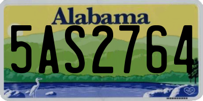 AL license plate 5AS2764