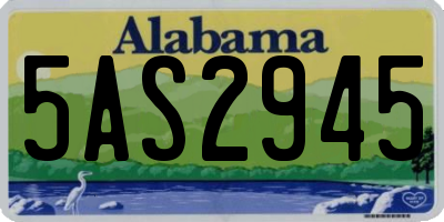 AL license plate 5AS2945