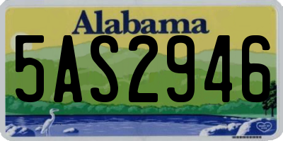 AL license plate 5AS2946