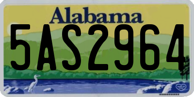 AL license plate 5AS2964