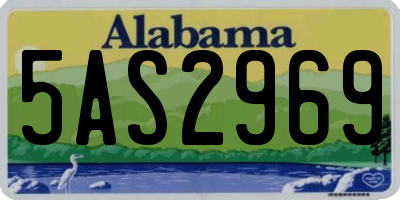 AL license plate 5AS2969