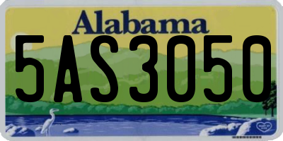 AL license plate 5AS3050