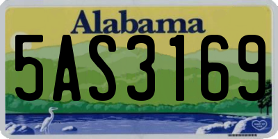 AL license plate 5AS3169