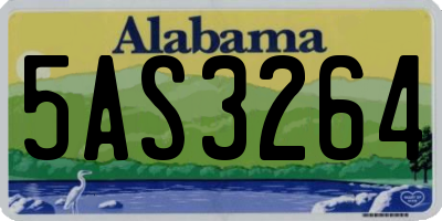 AL license plate 5AS3264