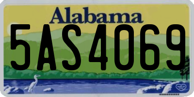 AL license plate 5AS4069