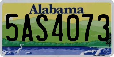 AL license plate 5AS4073