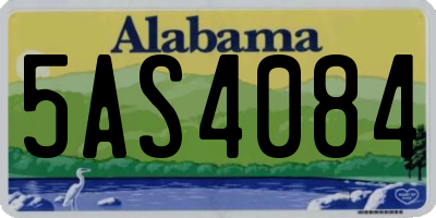 AL license plate 5AS4084