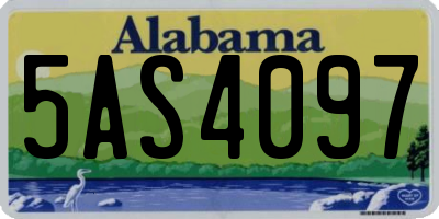 AL license plate 5AS4097
