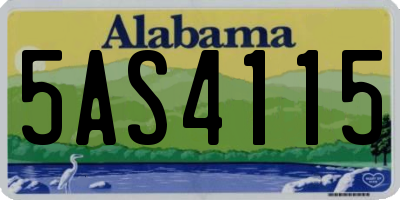 AL license plate 5AS4115
