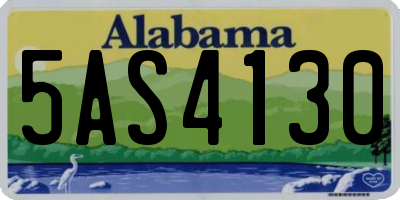 AL license plate 5AS4130