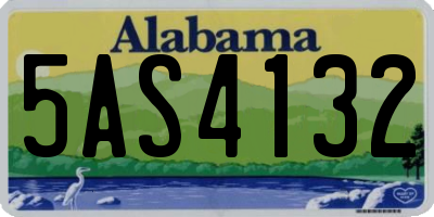 AL license plate 5AS4132
