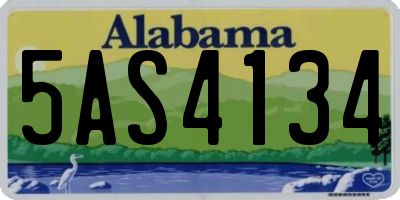 AL license plate 5AS4134