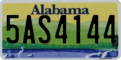 AL license plate 5AS4144