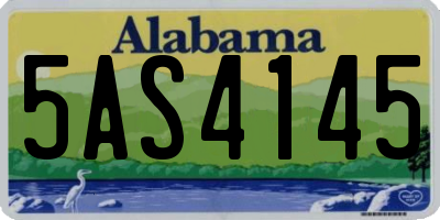 AL license plate 5AS4145