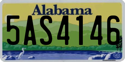 AL license plate 5AS4146